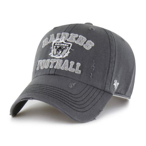 Men's '47  Charcoal Las Vegas Raiders Seymoore Clean Up Adjustable Hat