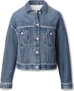 rag & bone Miramar Trompe l'Oeil Faux Denim Terry Trucker Jacket