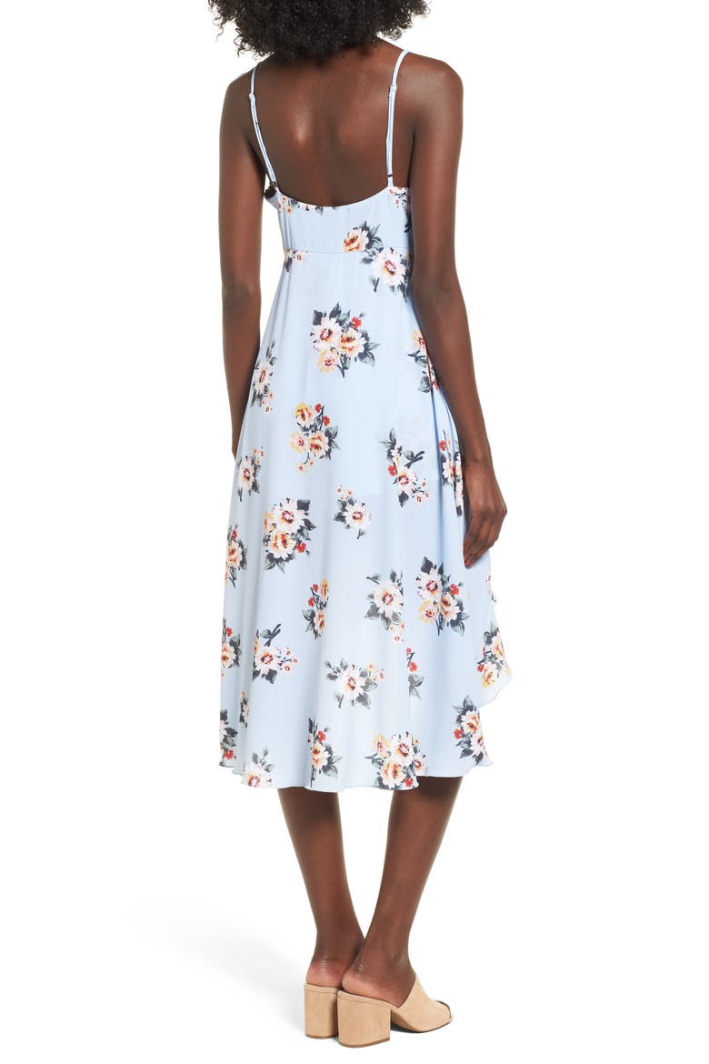 Ruffle Maxi Romper, Alternate, color, DUSTY BLUE PRINT