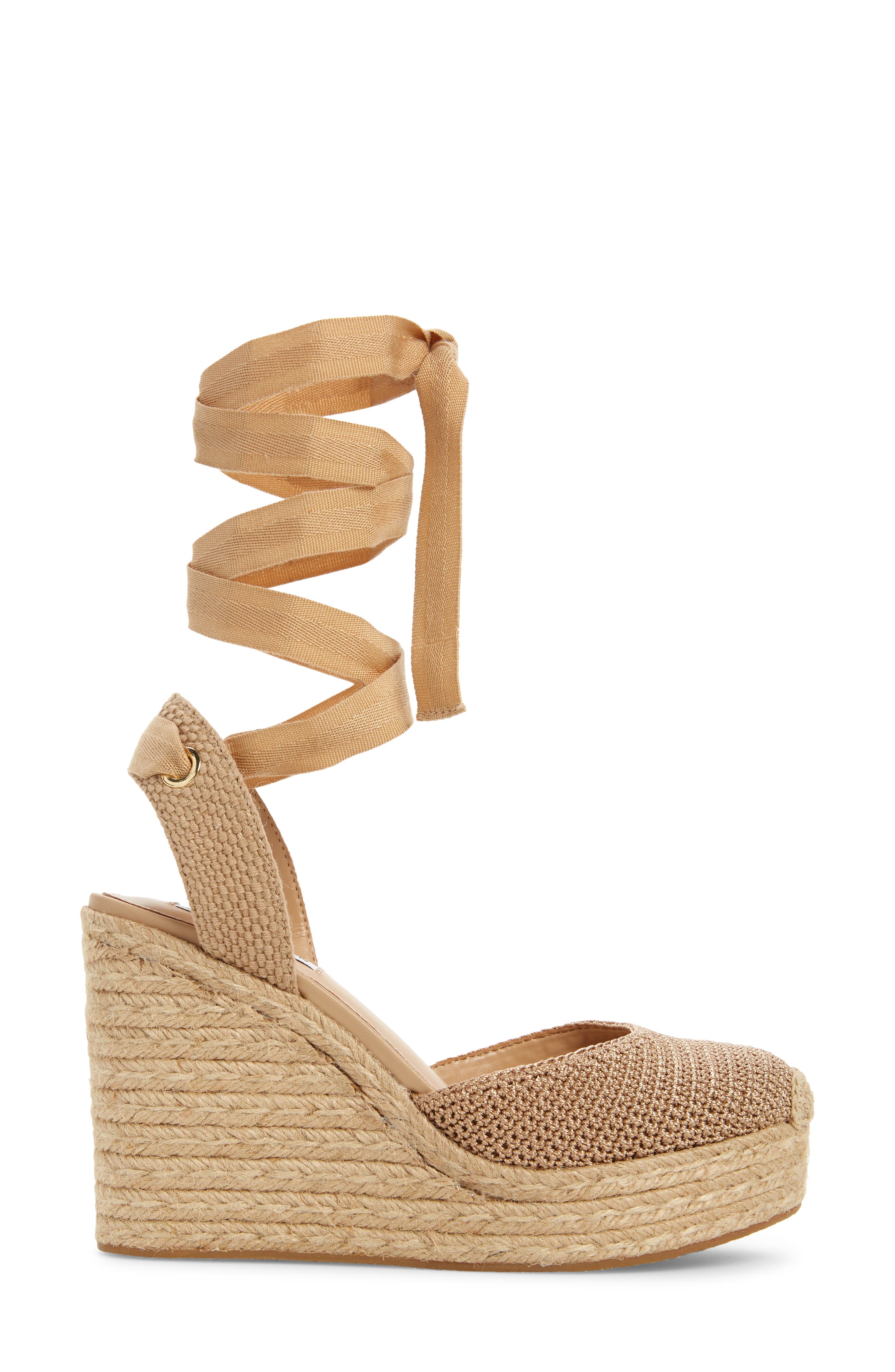 Steve Madden Locket Ankle Strap Espadrille Wedge Pump, Alternate, color, 