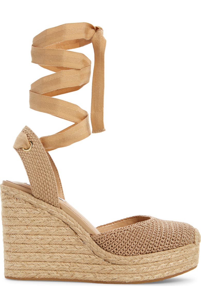 Steve Madden Locket Ankle Strap Espadrille Wedge Pump, Alternate, color,