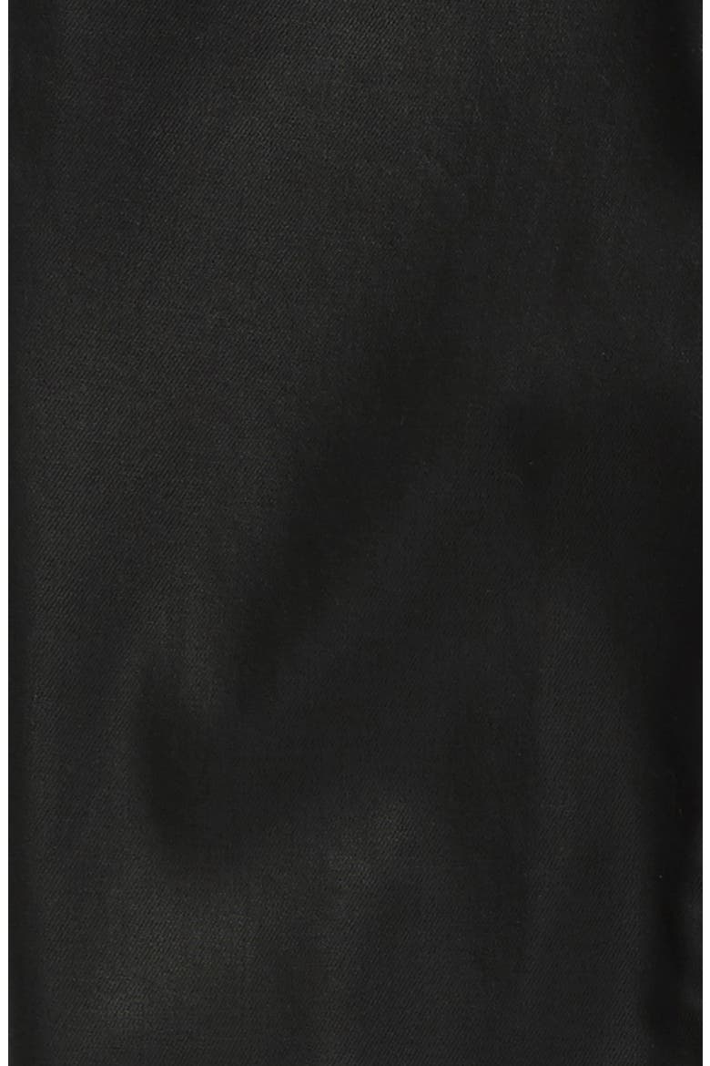 Coated Skinny Jeans, Alternate, color, BLACK