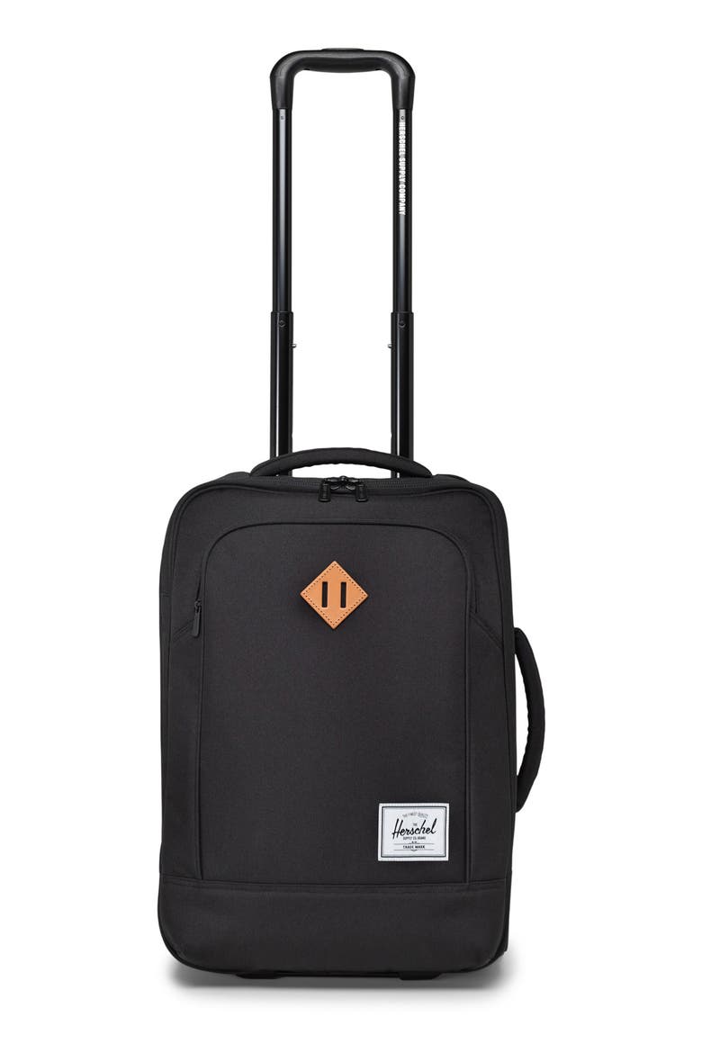 Heritage™ Softshell Large Wheeled Carry-On, Main, color, BLACK