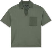 Reiss Warton Oversize Johnny Collar Pocket Polo