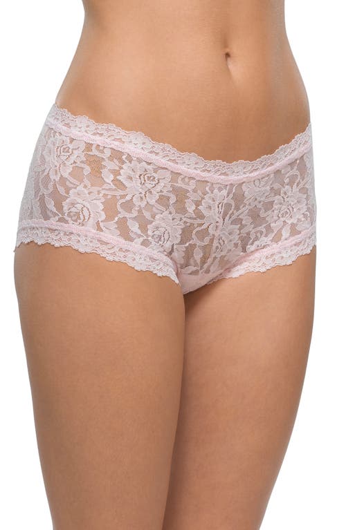 Hanky Panky Signature Lace Boyshorts in Bliss Pink at Nordstrom, Size X-Small