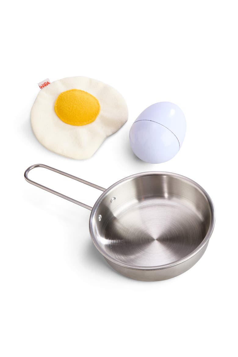 Creative Play Fried Egg & Pan Toy Playset, Main, color, Yellow Multi