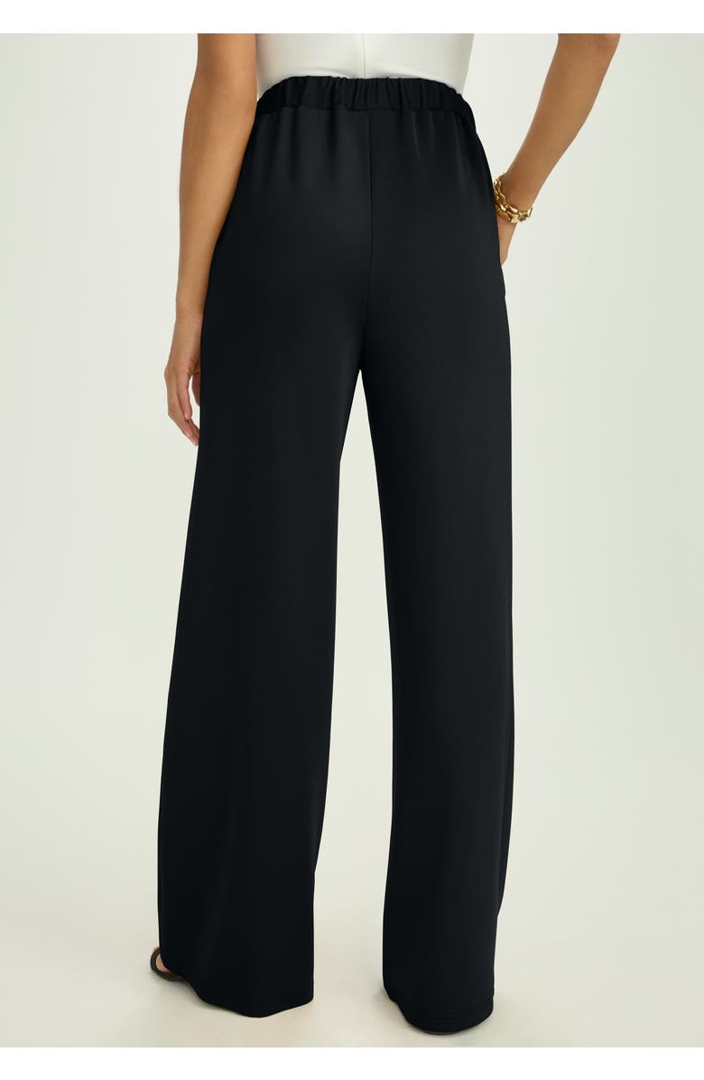 Jessica London Perfectease Wide Leg Pant, Alternate, color, Black