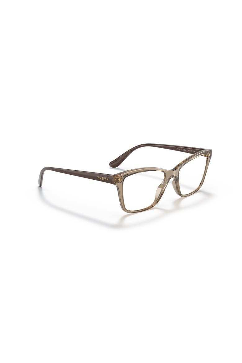 51mm Rectangle optical glasses, Alternate, color, Brown