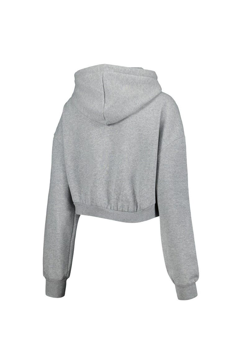 Women's The Wild Collective Gray Indianapolis Colts Cropped Pullover Hoodie, Alternate, color, Heather Gray