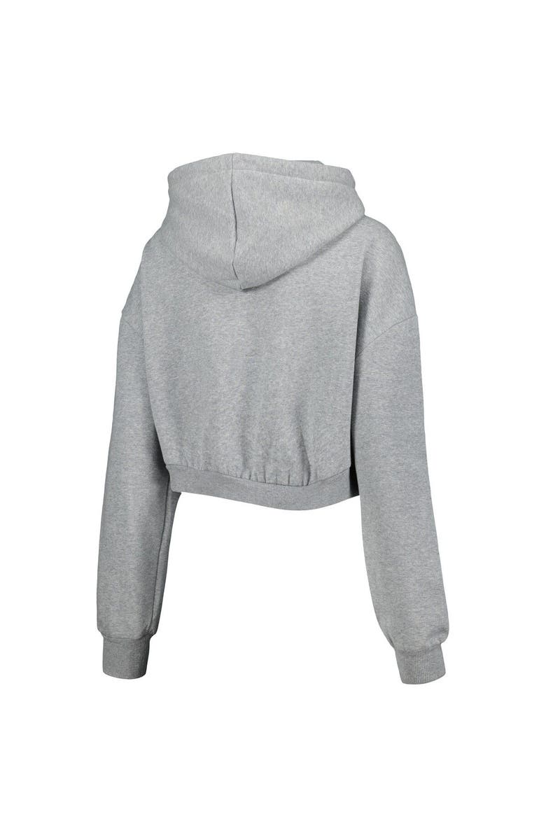 THE WILD COLLECTIVE Women's The Wild Collective Gray Indianapolis Colts Cropped Pullover Hoodie, Alternate, color, Heather Gray