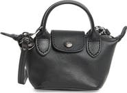 Longchamp Le Pliage Cuir Nano Crossbody Bag