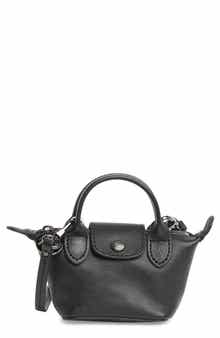 Longchamp Le Pliage Cuir Nano Crossbody Bag