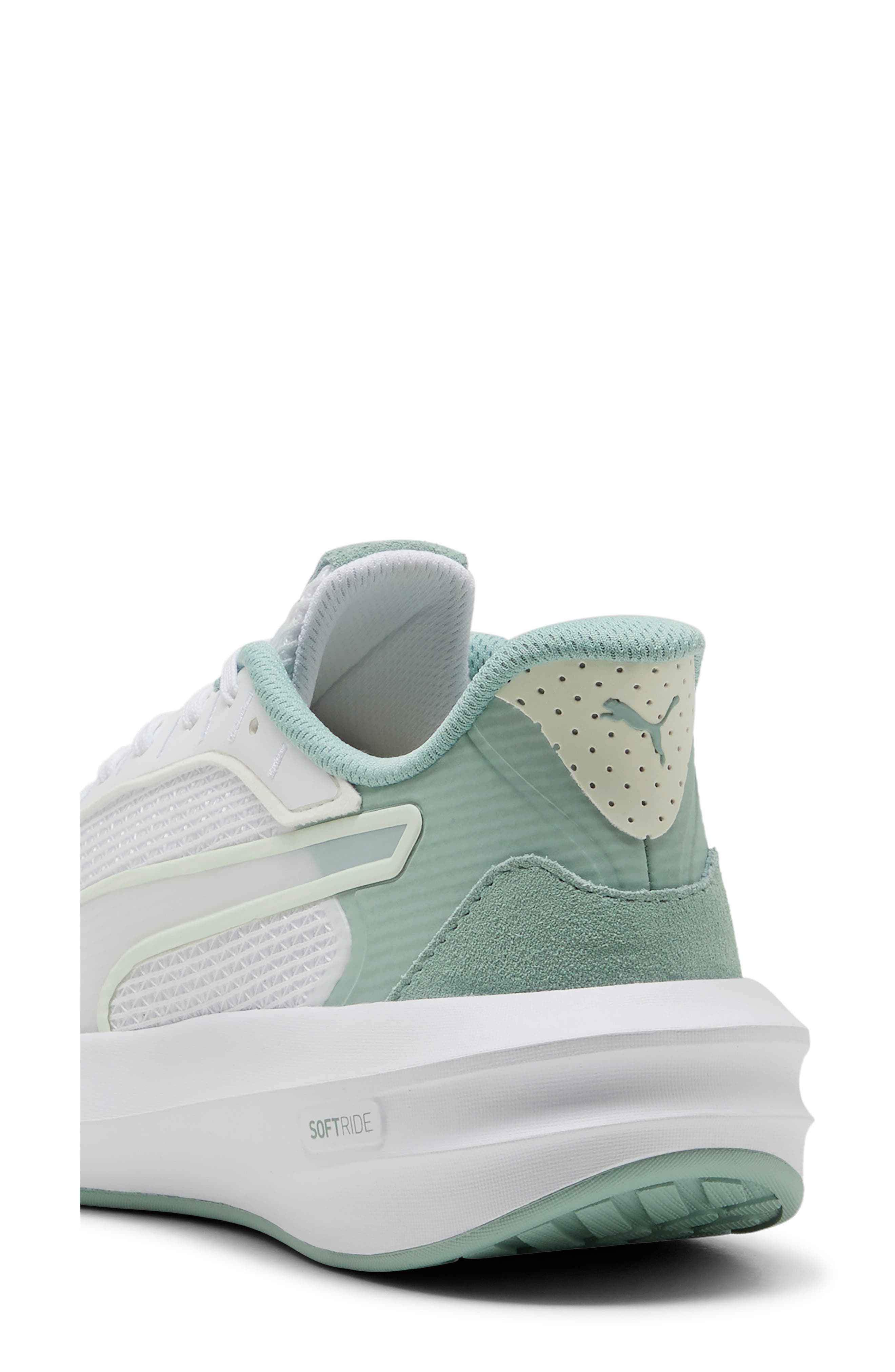Softride Courtney Running Shoe, Alternate, color, PUMA WHITE/ LIGHT MOSS/ SAGE