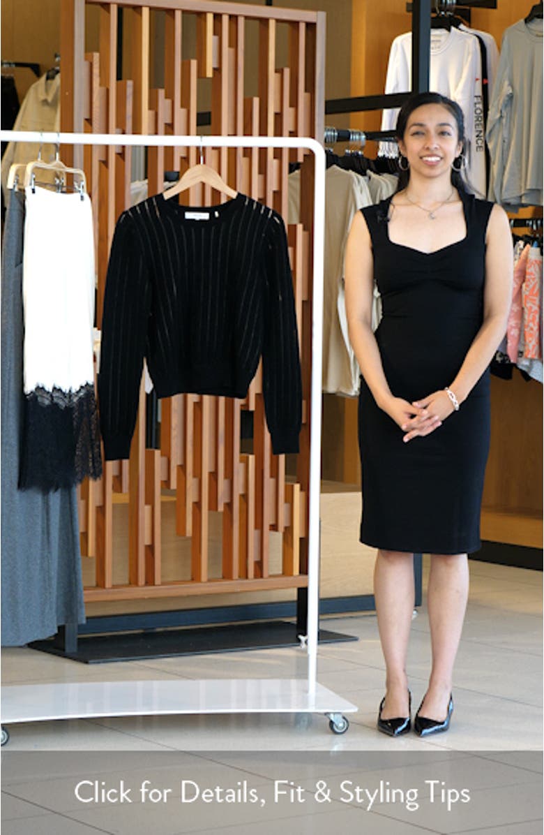 The Sheer Stripe Sweater, sales video thumbnail