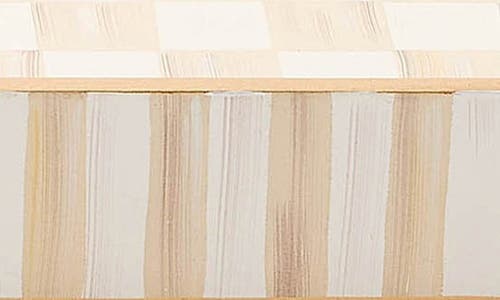 Mackenzie-childs Mackenzie Childs Mocha Check Wood Tray In Neutral