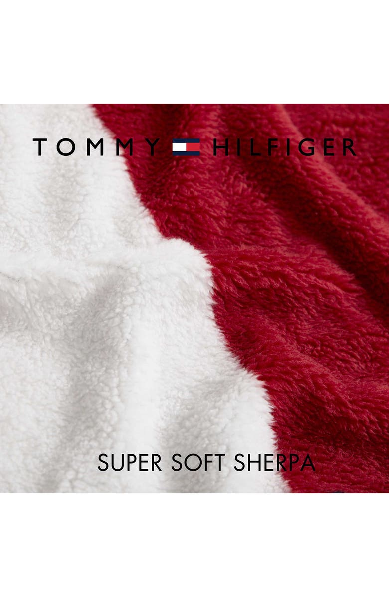 Tommy Hilfiger Iconic Flag THrow, Alternate, color, Navy Blue/ Red/ White