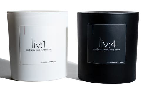Sarah Maxwell Beauty liv Candle Pairing in White, Black  product