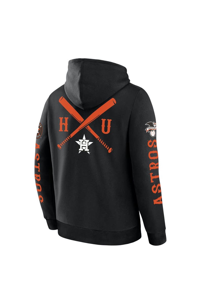 FANATICS Men's Fanatics Black Houston Astros Big City Legacy Fleece Pullover Hoodie, Alternate, color, Black