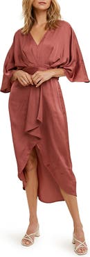 WISHLIST Faux Wrap Dress