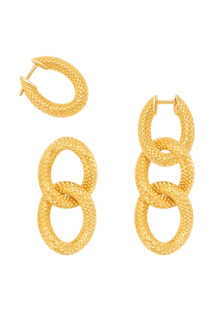 Gotham Nights Earrings, Main, color, Gold