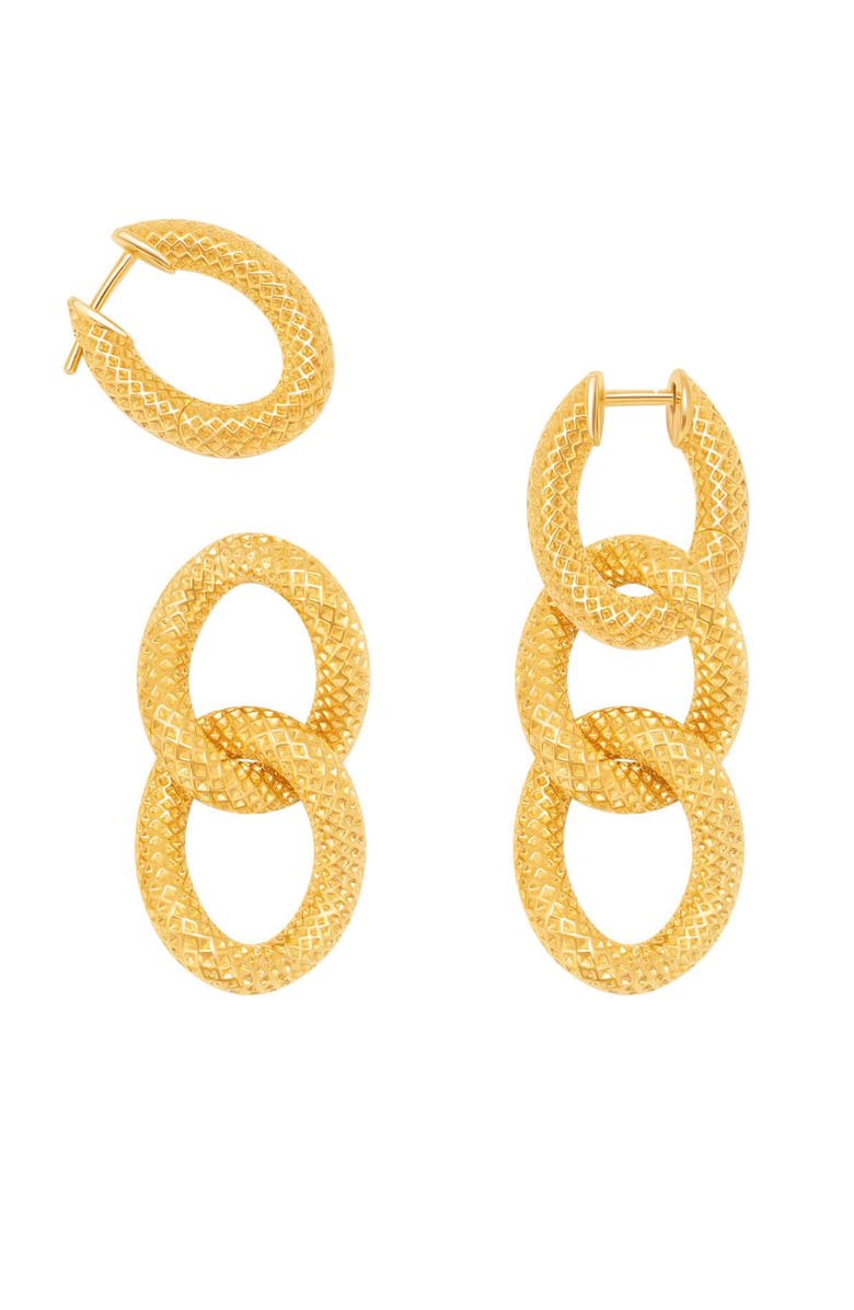 Samantha Siu - New York Gotham Nights Earrings, Main, color, Gold