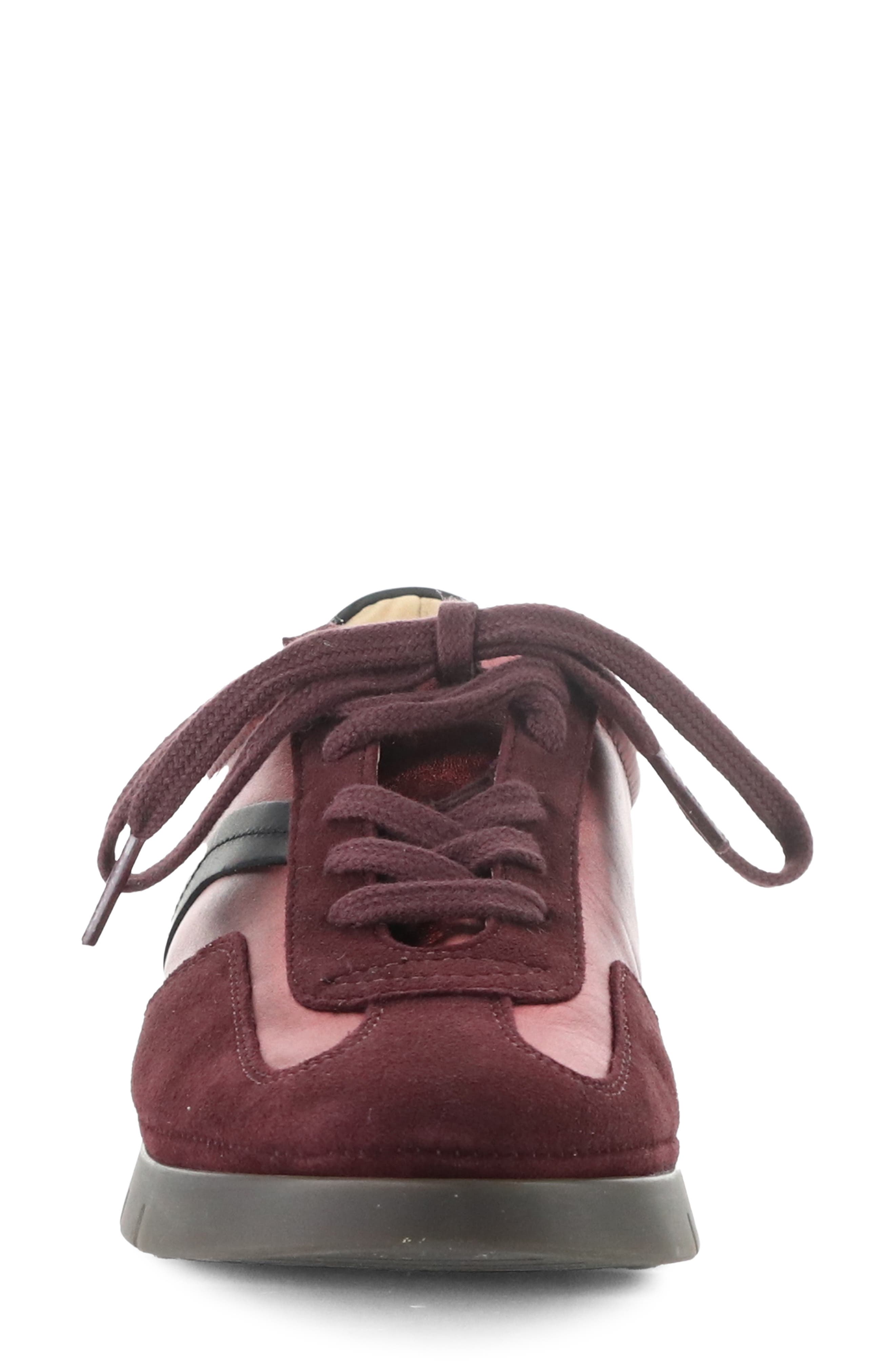Lyrox Leather Sneaker, Alternate, color, 002 WINE MULTI