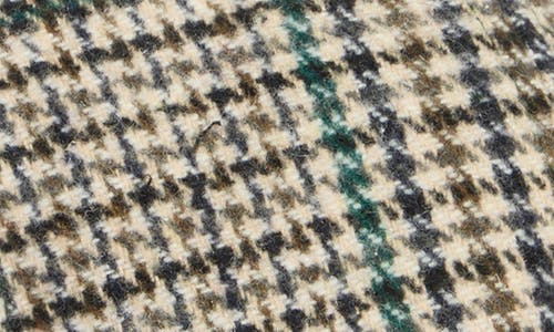 Bcbg Plaid & Corduroy Baseball Cap In Green