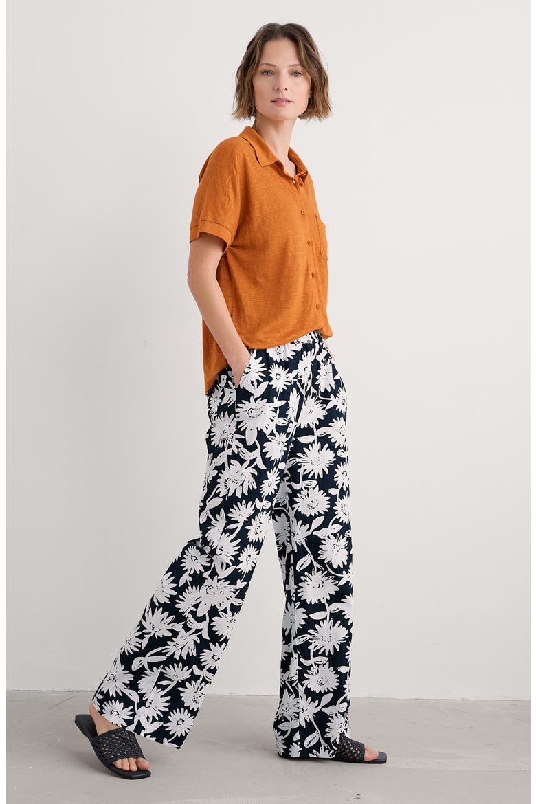 Poolfield Wide Leg Pants, Alternate, color, DAISY SHADOW INKWELL