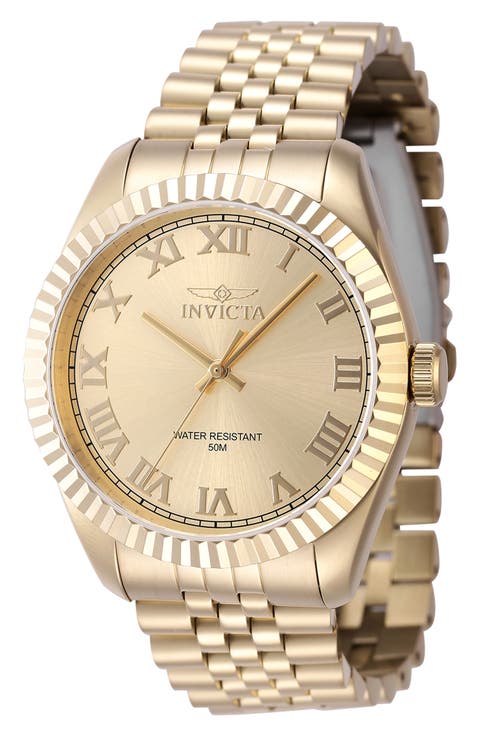 Specialty Quartz Bracelet Watch, 43mm