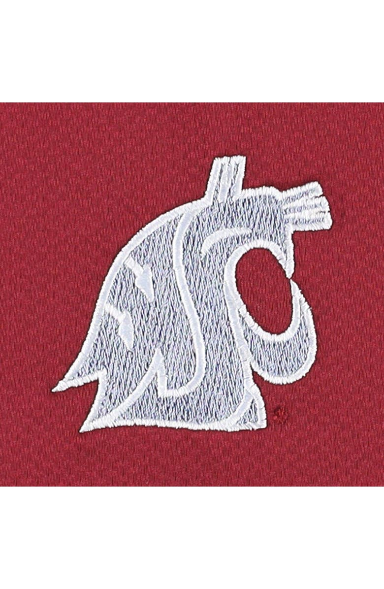 Cutter & Buck Men's Cutter & Buck Crimson Washington State Cougars Prospect Textured Stretch DryTec Polo, Alternate, color,