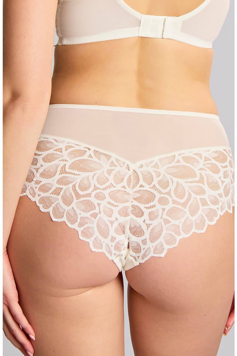 Allure Lace Cheeky Briefs, Alternate, color, IVORY