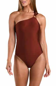 One Shoulder One-Piece Swimsuit