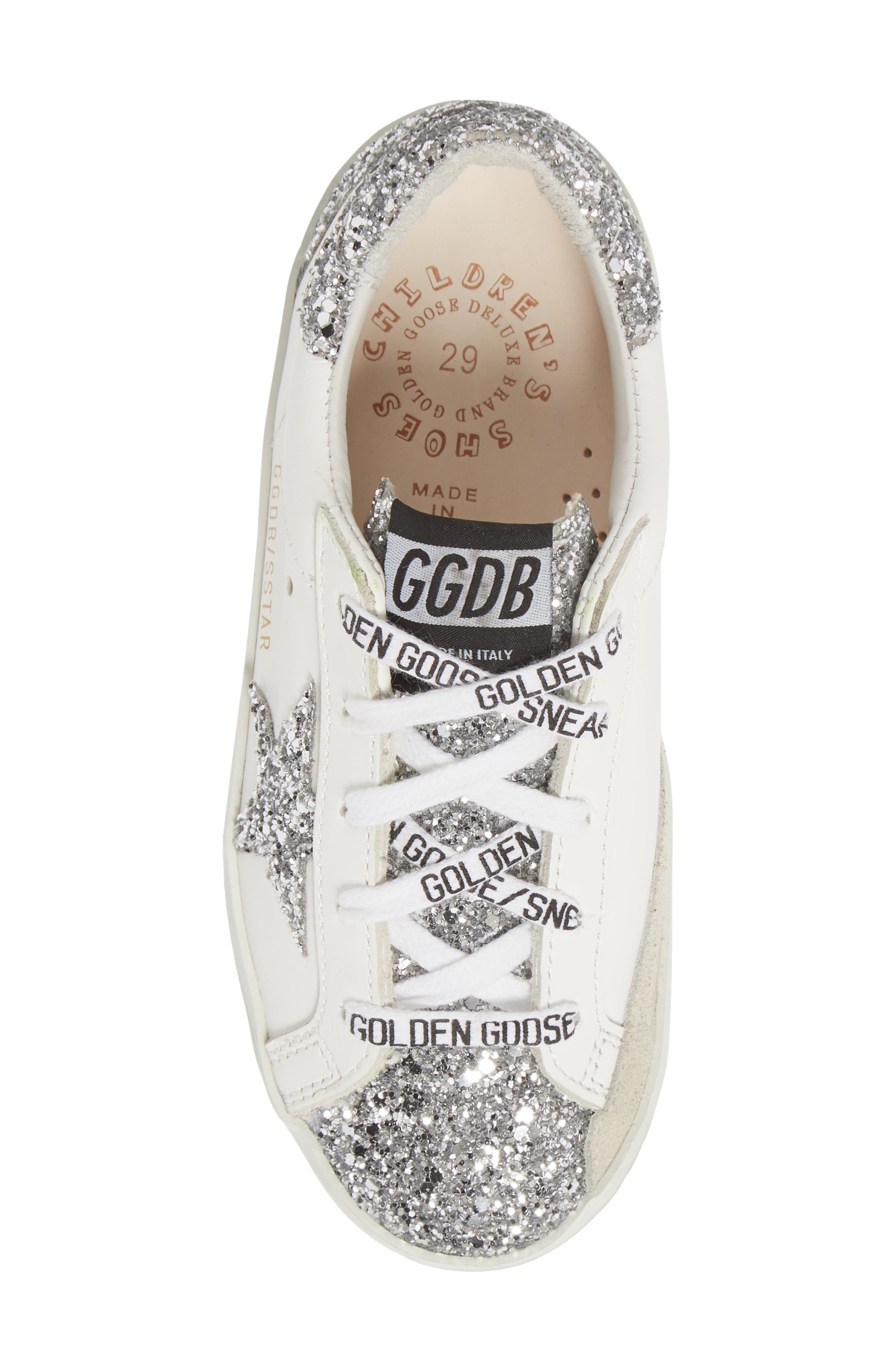 Golden Goose Super-Star Glitter Sneaker, Alternate, color, 