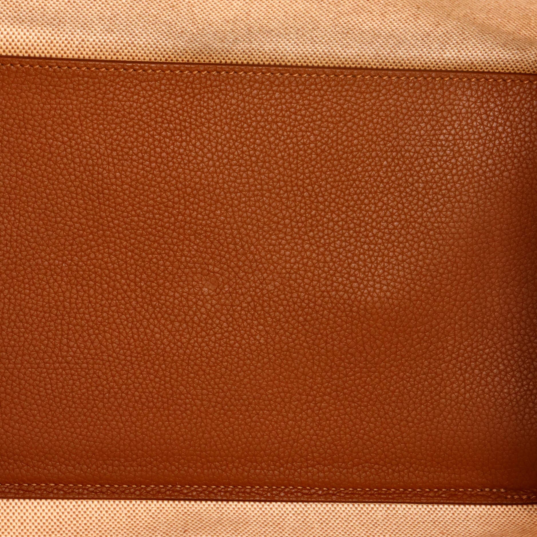 Pre-Owned Hermes R.M.S 12H Bag Toile and Leather, Alternate, color, Gold