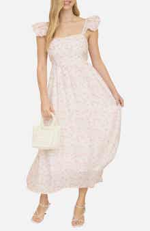 Blu Pepper Floral Print Midi Dress