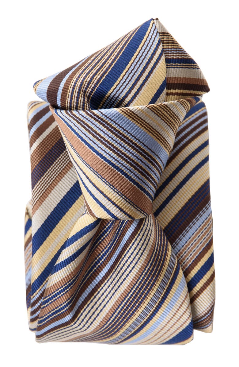 Elizabetta Arezzo - Silk Jacquard Tie for Men, Alternate, color, Multicolored