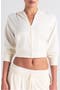 Cotton Jersey Zip-Up Hoodie