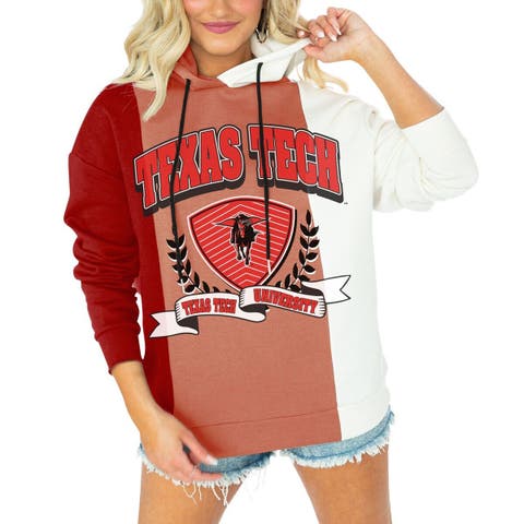 Women's Gameday Couture Red Texas Tech Red Raiders Hall of Fame Colorblock Pullover Hoodie