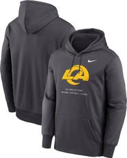 Nike Men's Nike Charcoal Los Angeles Rams Toss Sweep Therma-FIT Hoodie