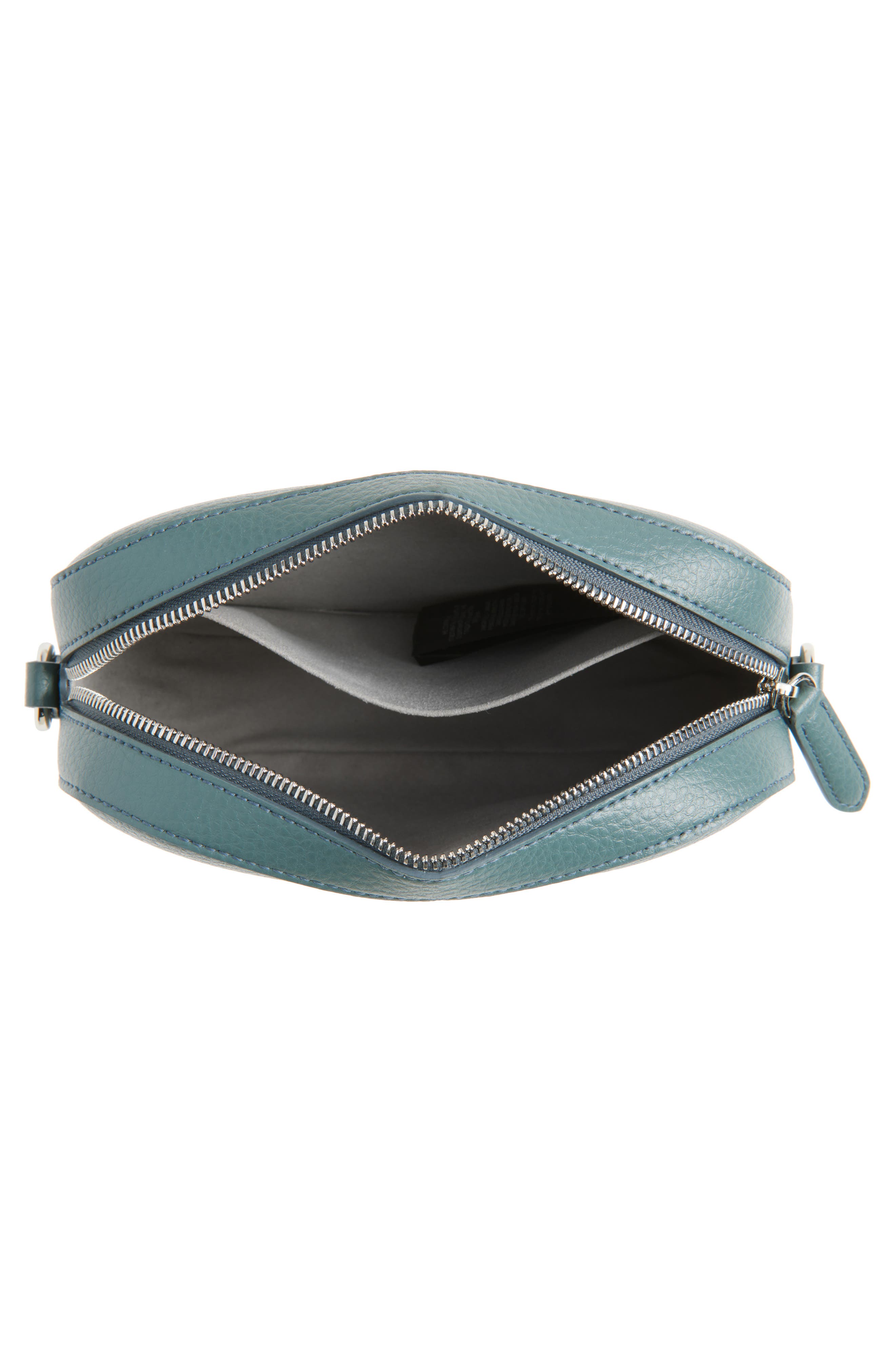 Stella McCartney Small Stud Logo Faux Leather Camera Bag, Alternate, color, 