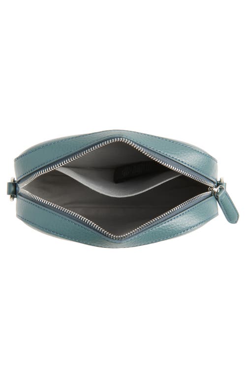 Stella Mccartney Small Stud Logo Faux Leather Camera Bag In Balsam Green