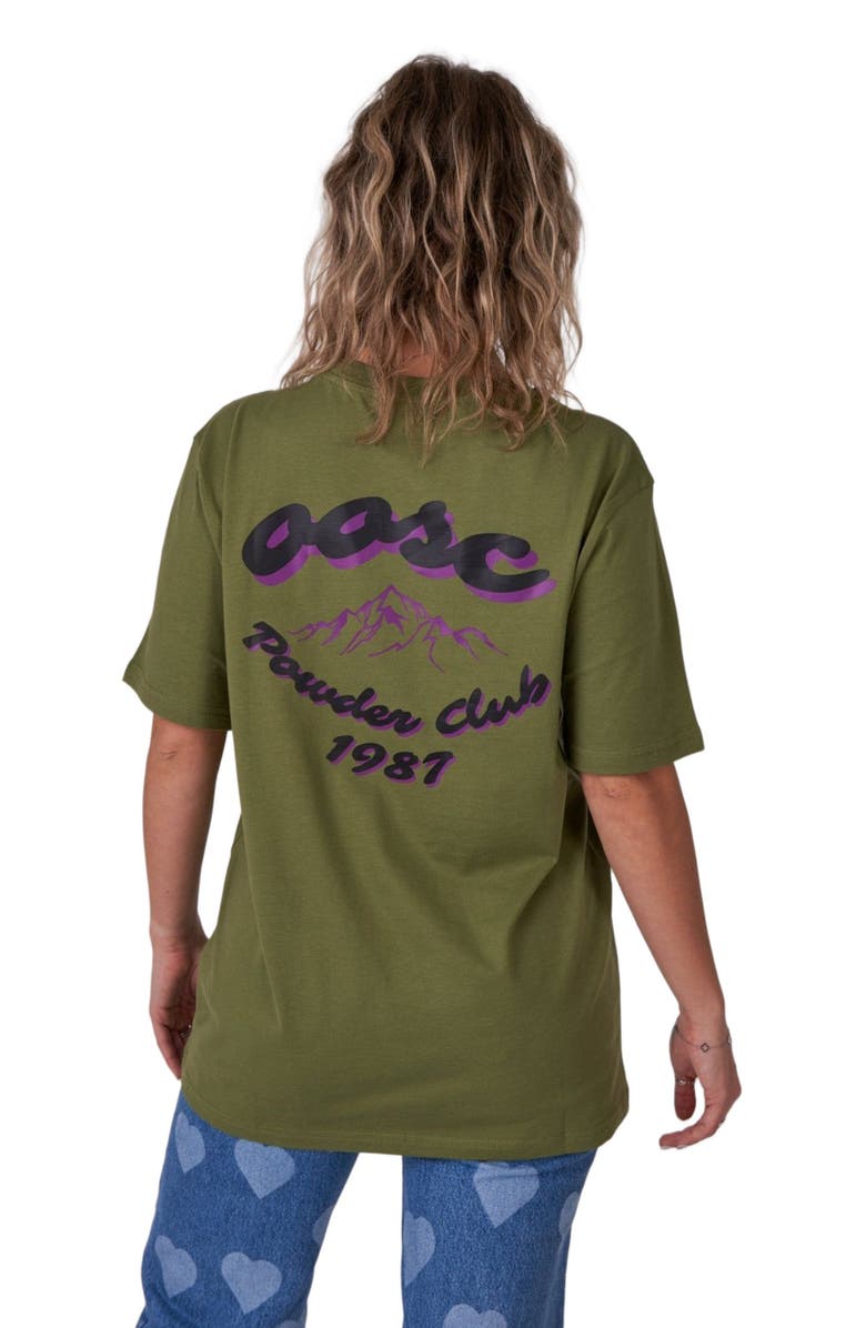 OOSC Powder Club T-Shirt - Khaki, Alternate, color, 