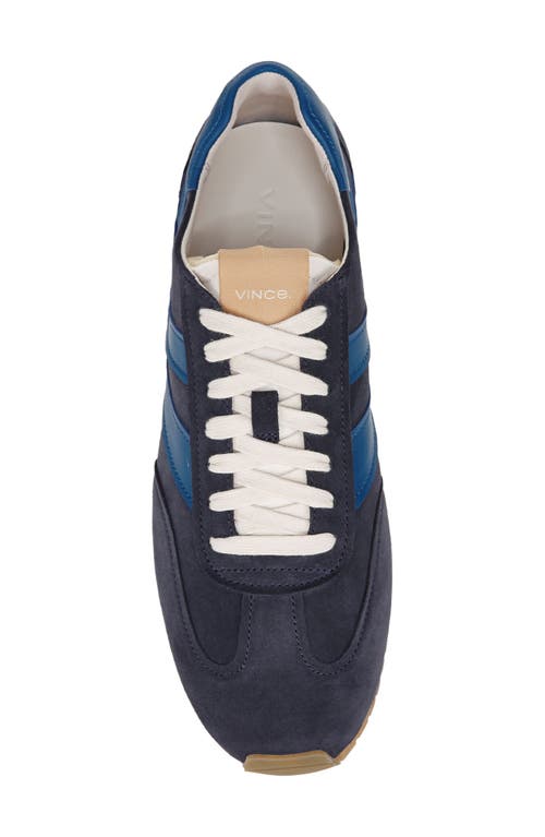 Vince Oasis Sneaker In Blue Ink/blue Agate