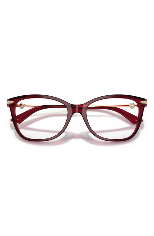 Jimmy Choo 54mm Pillow Optical Glasses In Red