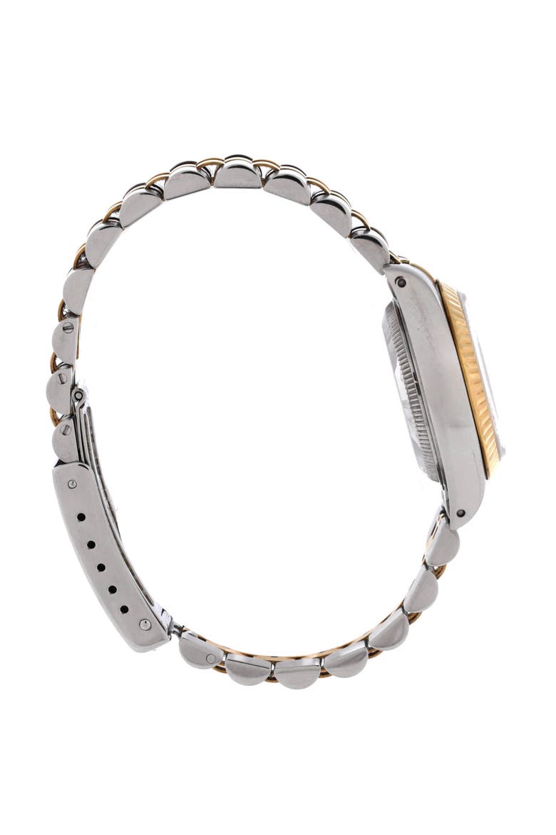 Oyster Perpetual Datejust Automatic Watch Stainless Steel and Yellow Gold with Diamond Markers 26, Alternate, color, Metallic Silver
