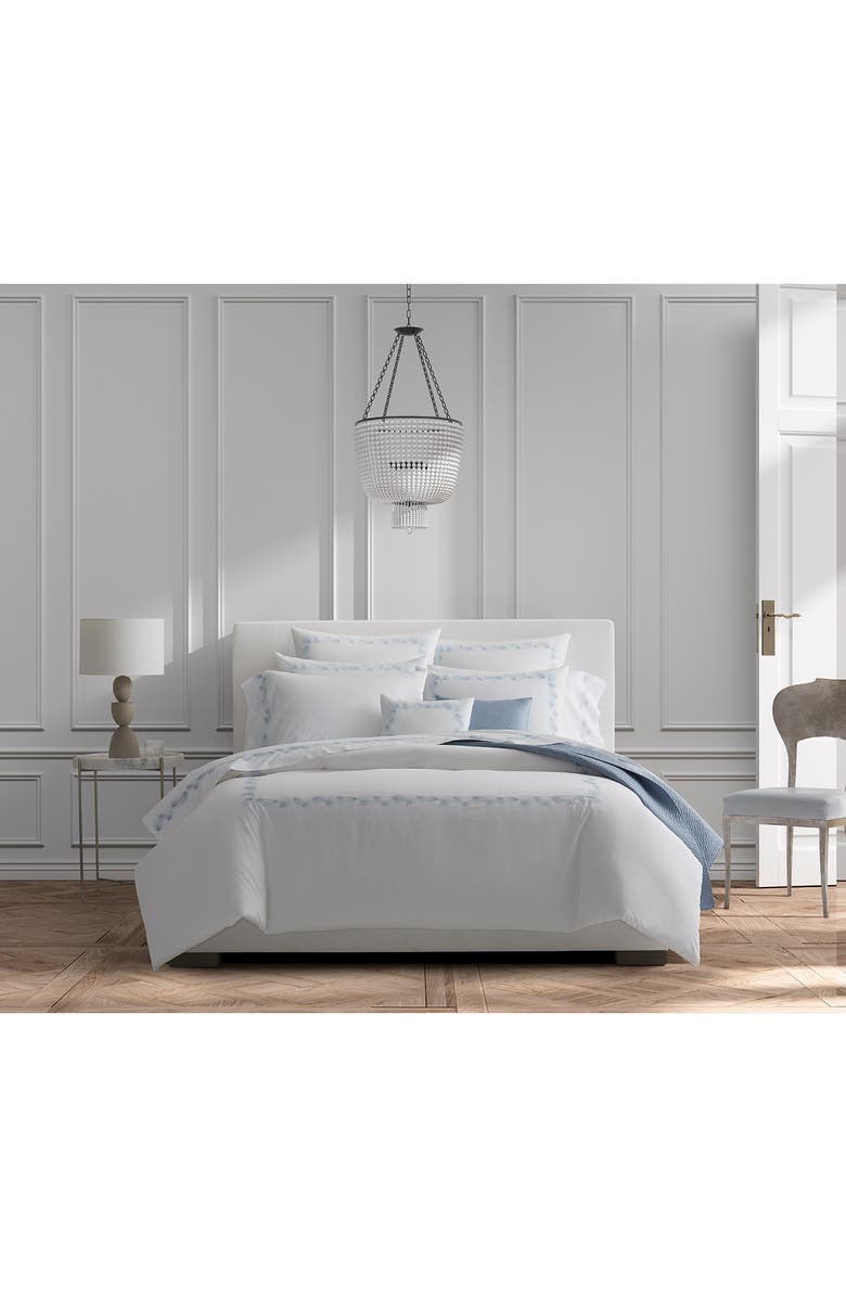 Matouk Feather Sham, Alternate, color, Platinum