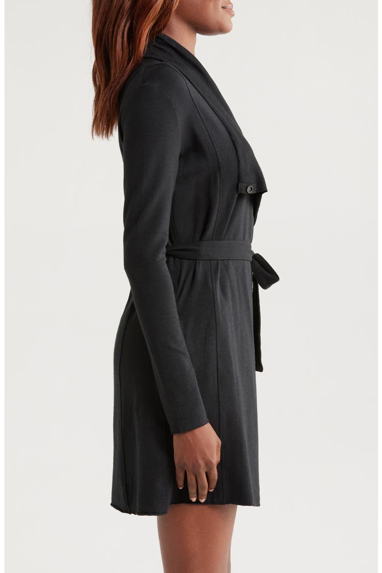Organic Pima Cotton Robe, Alternate, color, IMMERSED BLACK