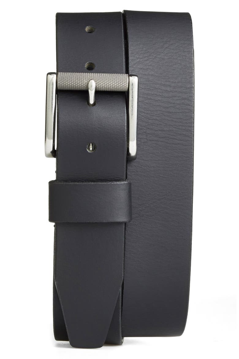 Roller Buckle Belt, Main, color, BLACK