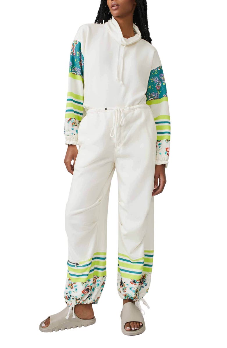 Free People FP Movement Sway Floral Print Pants, Alternate, color,