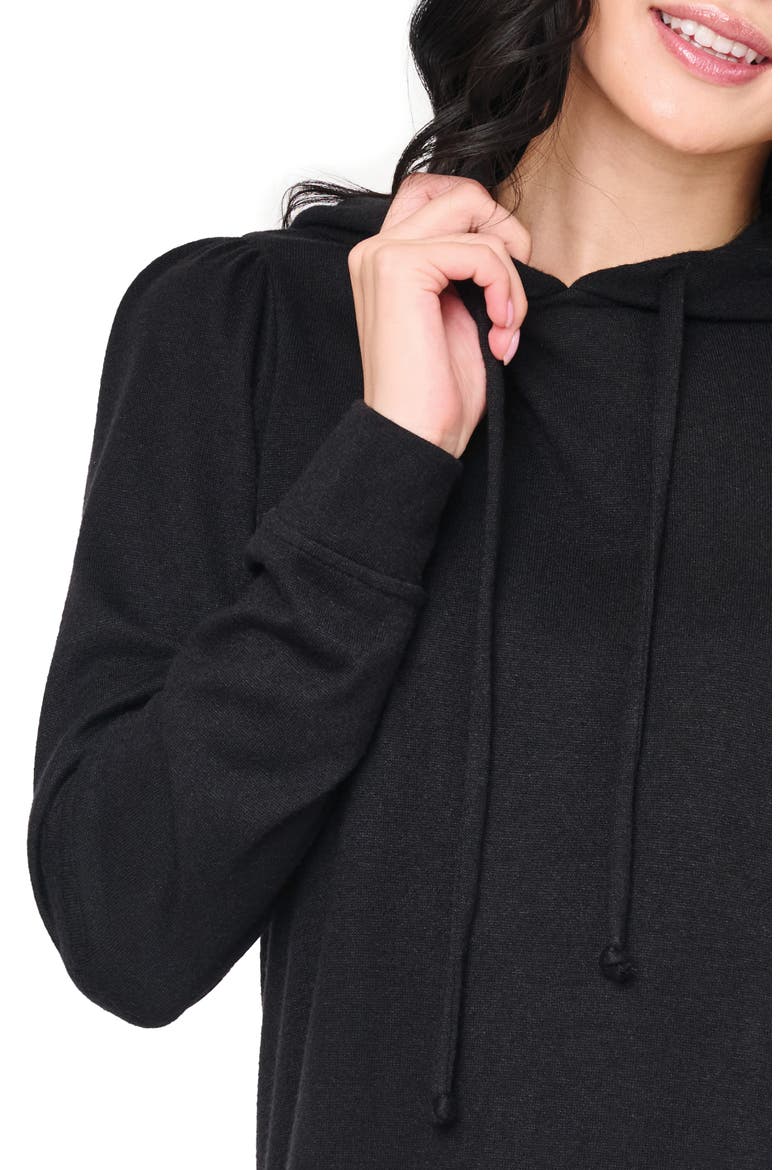 Chic Luxe Alpine Hoodie, Alternate, color, BLACK